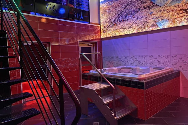 Spa privatif avec jacuzzi, sauna, hammam, grand &eacute;cran, boissons et restauration